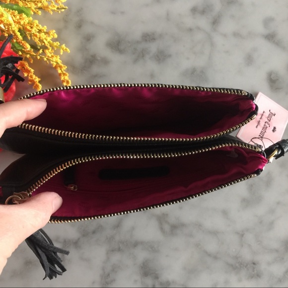 New Black Juicy Couture Wristlet - Picture 5 of 8